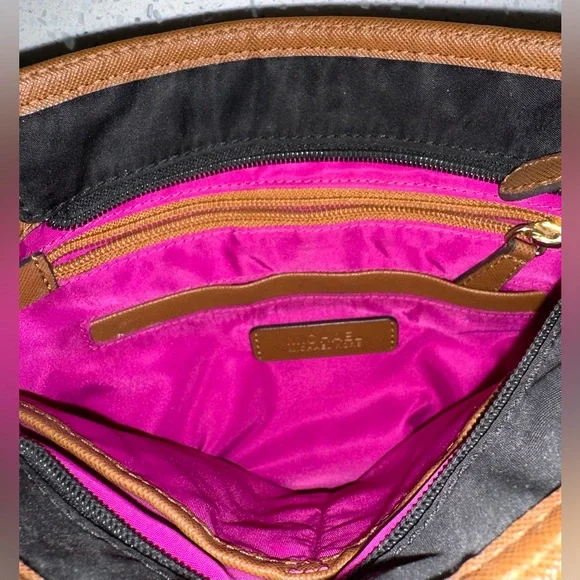 Michael Kors Black Nylon & Leather Trim Crossbody Bag – Gold Hardware - Picture 7 of 8